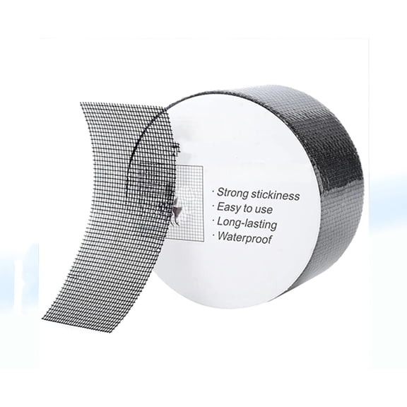 VMWMSSR Window Screen Repair Tape, Self-Adhesive Mesh Patch Tape, Waterproof Screen Repair Kit For Door, Window, Mosquito Net & Torn Screen Fix(Silver-78.74")