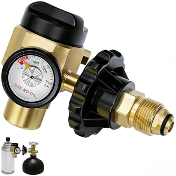 VN-500 Nitrogen Regulator - 4 Working Modes (TST/PRG/BRZ/OFF) - 0-500PSI Pressure Adjustment for Precision Nitrogen Purge$$Other