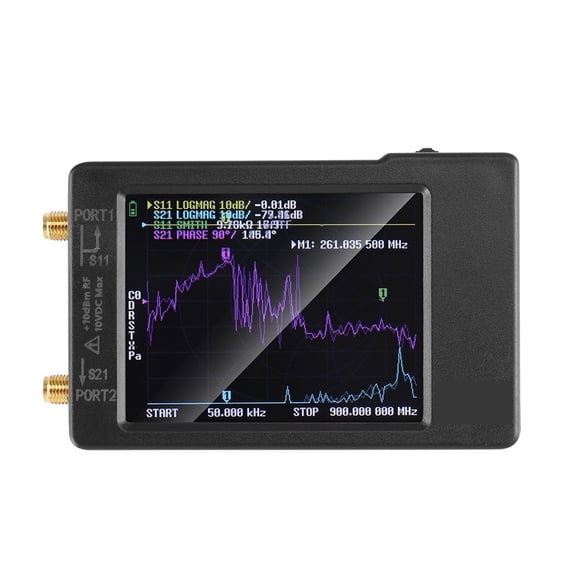 VNA-H Vector Network Antenna Analyzer 10KHz-1.5GHz MF HF VHF UHF W/ Shell SD Card Slot Supprt 32G Digital VNA-H Tester ,Easy to Use