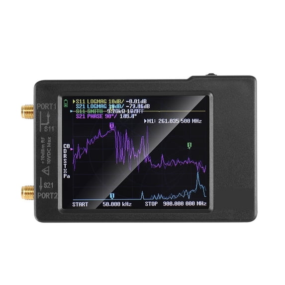 VNA-H Vector Network Antenna Analyzer 10KHz-1.5GHz MF HF VHF UHF W/ Shell SD Card Slot Supprt 32G Digital VNA-H Tester ,Compact and Powerful