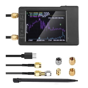 VNA-H Vector Network Antenna Analyzer 10KHz-1.5GHz MF HF VHF UHF W/ Shell SD Card Slot Supprt 32G Digital VNA-H Tester ,Signal Generator