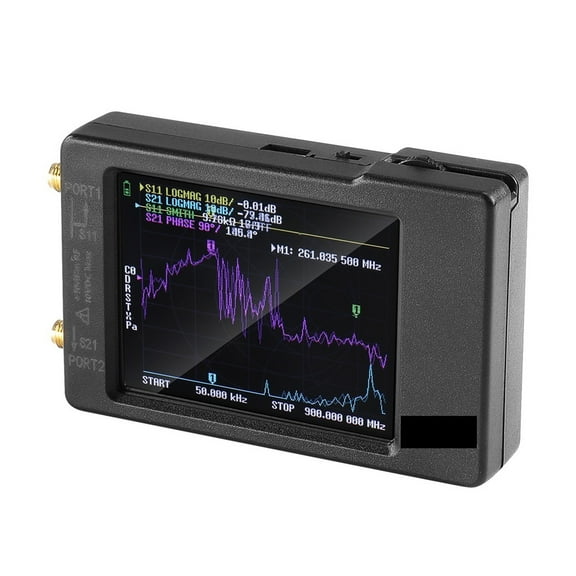 VNA-H Vector Network Antenna Analyzer SWR Meter 10KHz-1.5GHz MF HF VHF UHF With SD Card Slot Spectrum Analyzer