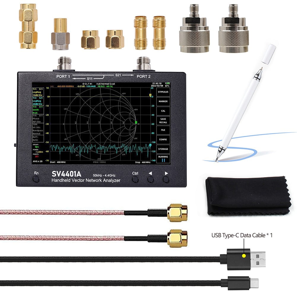 Vna Screen VNA SV4401A 7inch LCD Touchscreen for RF Testing 50kHz to 4 4GHz Range ...
