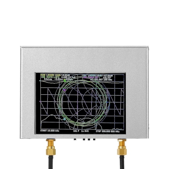 VNA V2 Plus4 50KHz-4GHz Vector Network Analyzer 4 Inch TFT Shortwave HF VHF UHF 70-90dB With 3200mAh Battery ,Signal Generator