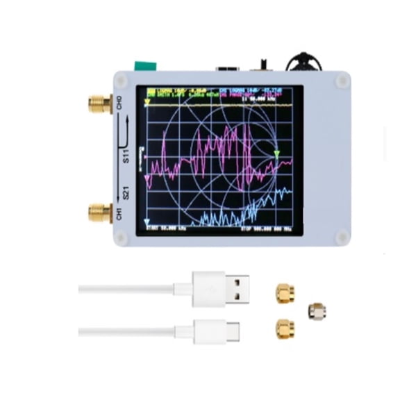 VNA Vector Network Analyzer 50KHz-900MHz Digital Touching Screen Shortwave MF HF VHF UHF Antenna Analyzer Standing Wave ,Easy to Use