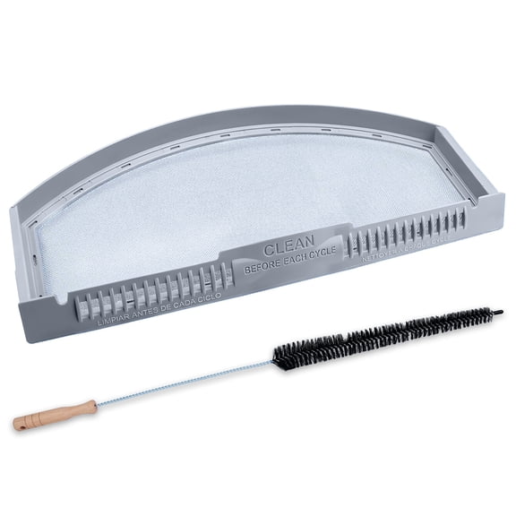 VNAF93 2025 Upgraded GTD42EASJ2WW GTD33EASK0WW GTX22EASK0WW PS11763056 WE03X23881 Dryer Lint Filter Replacement for GE Hotpoint Dryer - WE03X23881 Stainless Steel Metal Screen with Cleaner Kit Brush