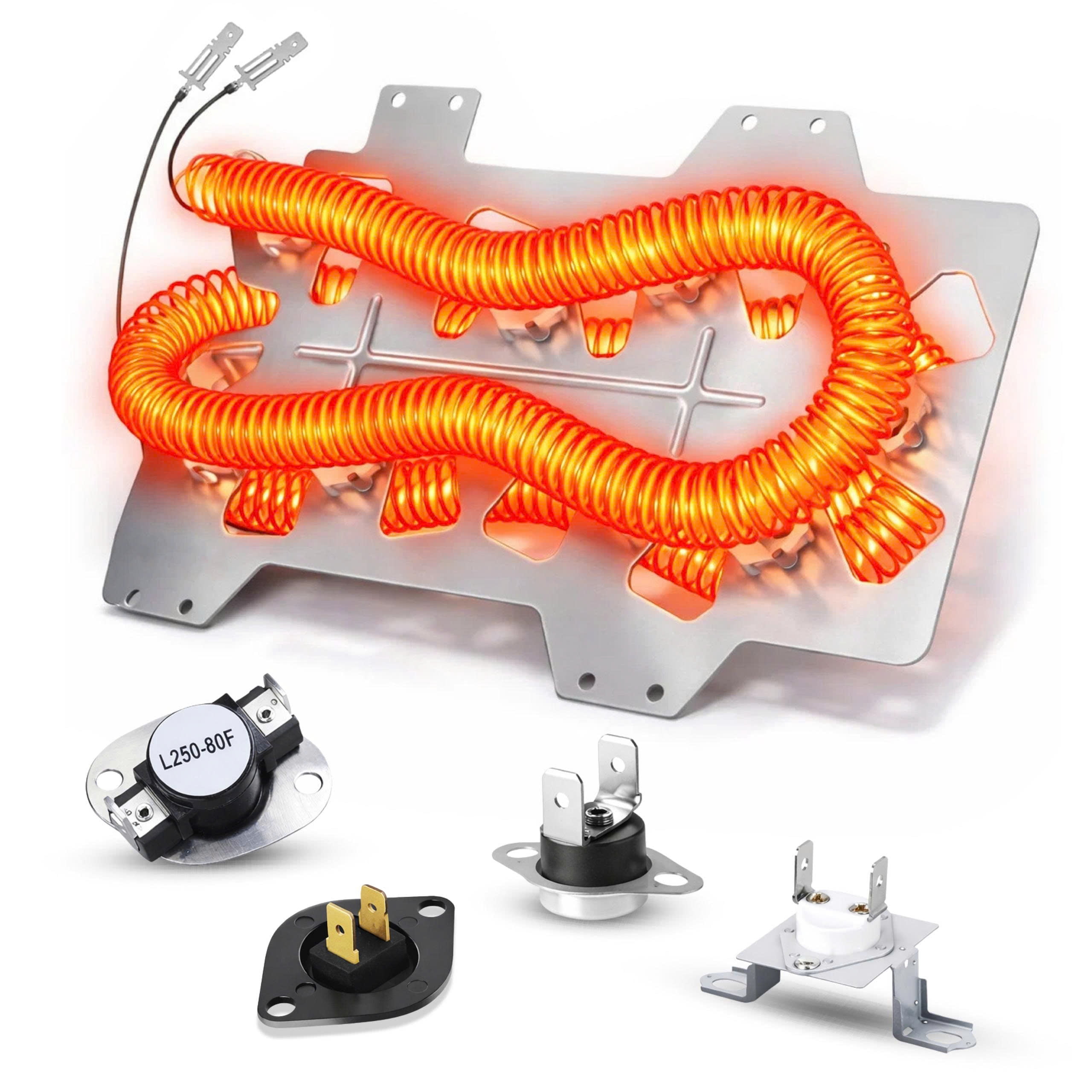 VNAF93 Dryer Heating Element for Samsung Dryer - DVE50R5400V/A3 DVE50M7450P/A3 DVE50R5200W/A3 DV42H5200EP/A3 DV40J3000EW/A2 Dryer Parts