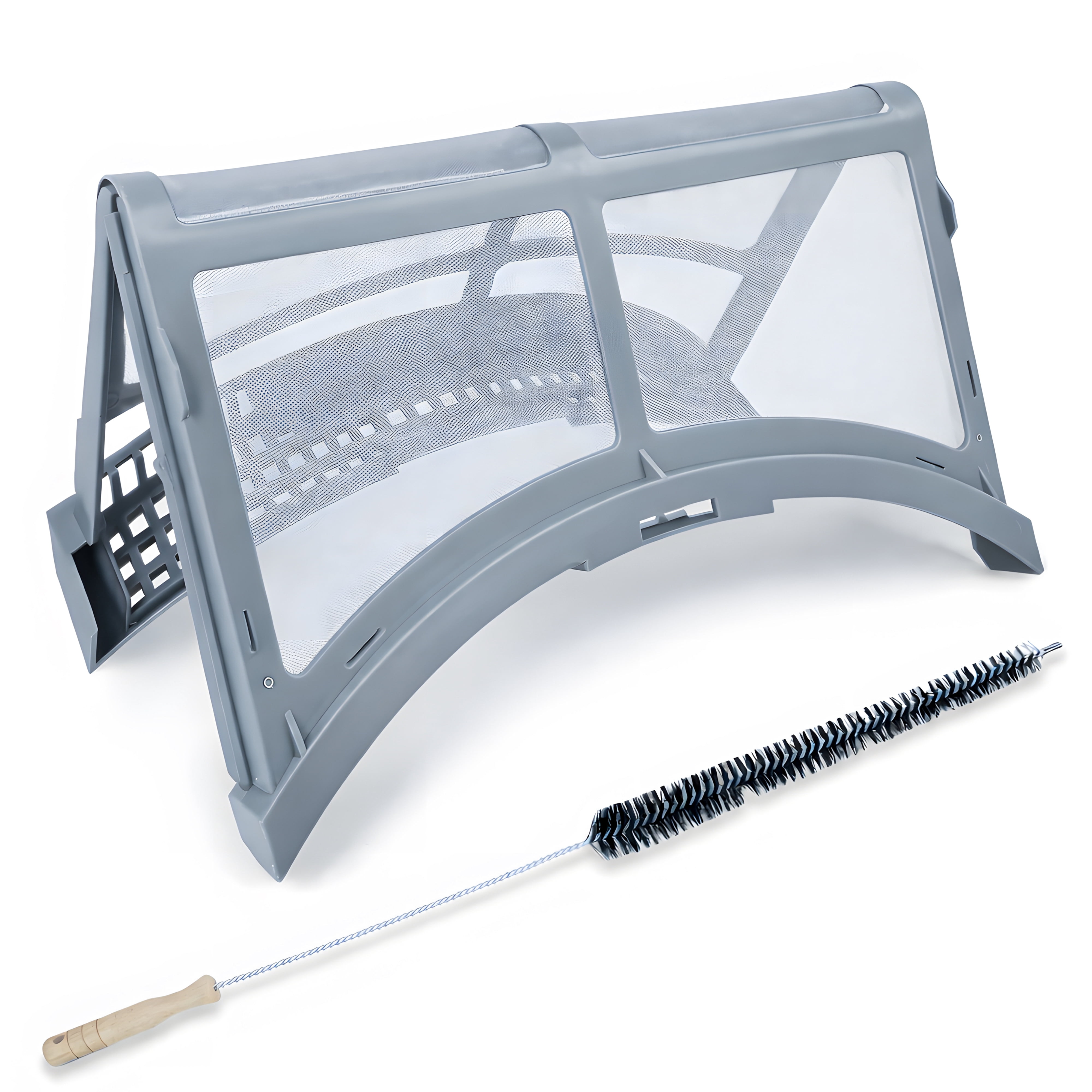 VNAF93 Upgraded DC61-02595A Dryer Lint Trap Filter with Dryer Lint Brush Compatible with Samsung Dryers, Replaces 2069505, PS4206799, AP4578777, EAP4206799