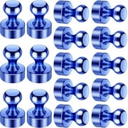 VNDUEEY 16 Pack Blue Fridge Magnets, Refrigerator Magnet Whiteboard Magnets, Push Pin Magnet for Home, Office, Classroom, Locker, Dry Erase Board