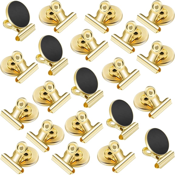 VNDUEEY 20 Pack Fridge Magnets (Gold)