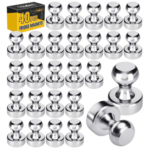 VNDUEEY 40Pcs Fridge Magnet, Refrigerator Magnets Adults, Small Strong Magnets for Whiteboard, Decorative Magnets for Kitchen, Office, School, Locker, Map, Cruise