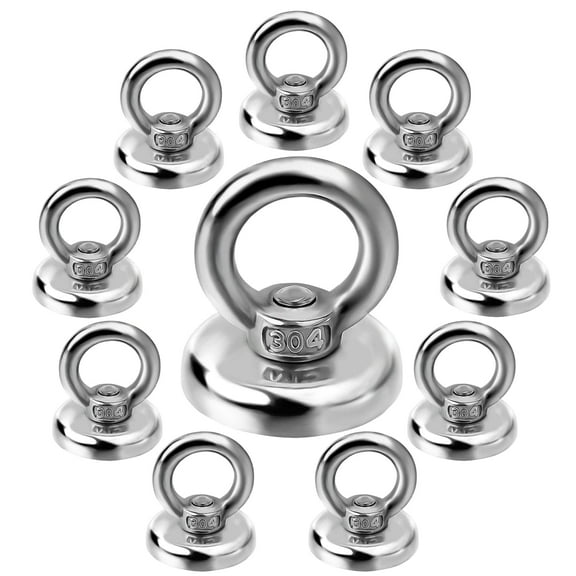 VNDUEEY Magnetic Hooks Heavy Duty 60 Lbs Pulling Force 10 Pack