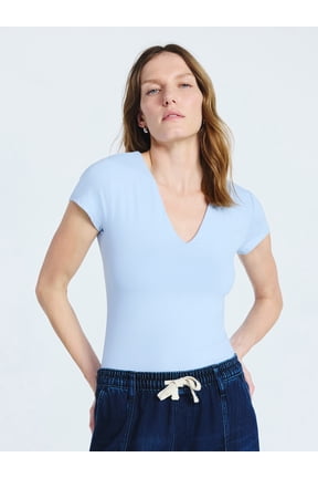 Women's and Women's Plus Ultimate Refined Contour V-Neck Tee, Sizes XS-4X