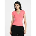 thumbnail image 1 of Scoop Women's and Women's Plus Ultimate Refined Contour V Neck Tee, Sizes XS-4X, 1 of 5