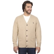 U.S. Polo Assn Men's Jersey V-Neck Button Cardigan Sweater