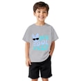 thumbnail image 1 of VNKIDY Boys Easter T-Shirts Kids Short Sleeve Crew Neck Tees Letter Bunny Print Casual Soft Top For Easter Holiday Daily Wear Fashionable Top Grey 2-3 Years, 1 of 4
