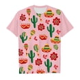 thumbnail image 1 of VNKIDY Boys Girls Kids Crew Neck Short Sleeve Relaxed Fit TShirt With Mexican Fiesta Print Floral Patterns For Daily Wear Casual Outings Themed Events Classic Top, 1 of 4