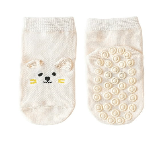 VNKIDY Boys Girls Socks Kids Anti-Skid Baby Socks With Cartoon Pattern Mesh Knit Soft Breathable Footwear For Daily Casual Wear Activities Adorable Socks