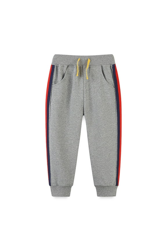 Boys Pants Kids Toddlers Joggers With Colorful Side Stripes Elastic Waist Drawstring Pockets Comfortable Sweatpants For Boys Girls Classic Pants