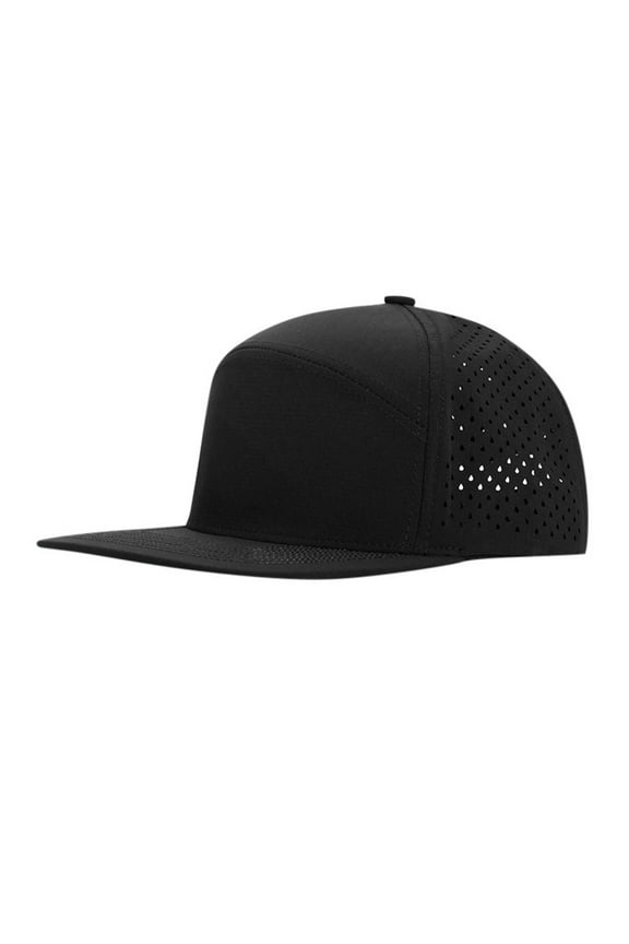 Classic Men Hats Men Flat Brim Baseball Cap Adjustable Performance Snapback Hats Perforated Cap Solid Color Summer Autumn