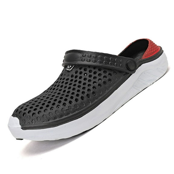 VNKIDY Classic Men Shoes Flops Hollow Casual Couple Beach Unisex Out Sandal Flip Men Rain Shoes Solid Color Summer Autumn