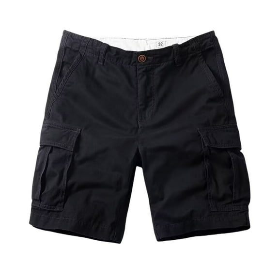 VNKIDY Comfortable Men Shorts Men's Cargo Pants Outdoor Casual Shorts Lightweight Breathable Utility Workwear For Hiking Travel Daily Wear Solid Color Summer Autumn