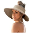 thumbnail image 1 of VNKIDY Comfortable Women Hats Womens Sunshade Hat Casual Open Tops Big Sunscreen Sun Hat No Tops Foldable Hat Solid Color Summer Autumn, 1 of 4