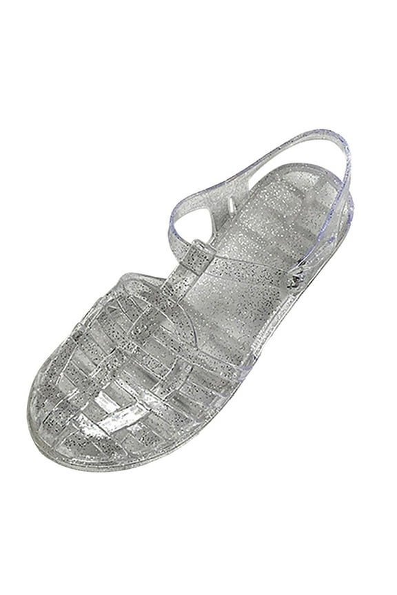 Comfortable Women Sandals Women's 2025 Summer New Solid Color Hole Fashion Simple Roman Sandals Shoes Autumn