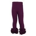 thumbnail image 1 of VNKIDY Girls Pants Kids Ruffled Hem Stretch Leggings Solid Color High Elastic Waisted Trousers For Cute Casual Daily Party Wear Versatile Pants, 1 of 3