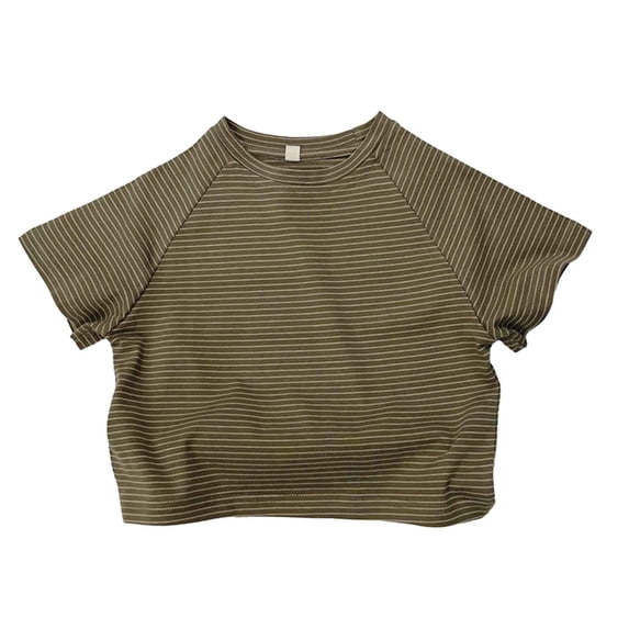 VNKIDY Girls Tees Crewneck Toddler Boys Girls Short Sleeve Summer Casual Tops Beach Holiday Striped Shirts T Shirt Casual Tops