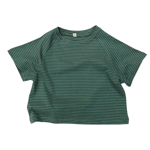 VNKIDY Girls Tees Crewneck Toddler Boys Girls Short Sleeve Summer Casual Tops Beach Holiday Striped Shirts T Shirt Trendy Tops