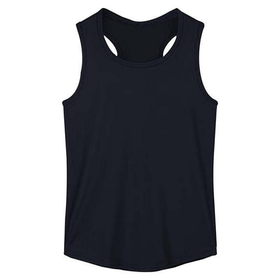 VNKIDY Girls Tees Tank Tops For Summer Comfort Stretchy Sleeveless Solid Color Wear Soft Blend Breathable Loose Fit For Daily Outdoor Activities Stylish Tops