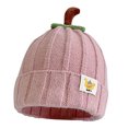 thumbnail image 1 of VNKIDY Kids Caps Autumn Winter Adorable Knitted Baby Hat With Cute Pumpkin Stem Design Boys Girls Warm Cap For Cold Weather Cute Headwear, 1 of 4
