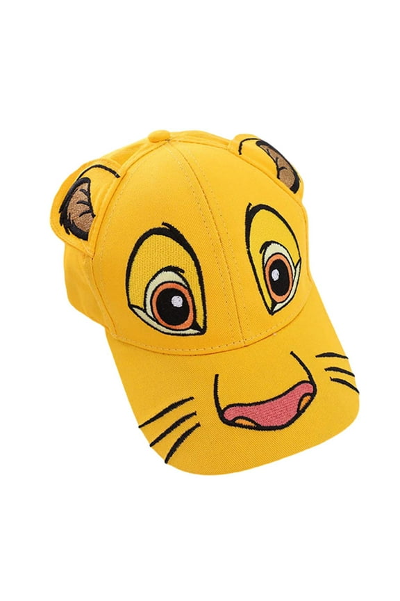 Kids Caps Children Spring Summer Cute Baseball Cap With Lion Face Embroidery Design Boys Girls Cute Sun Hat For Daily Wear Cozy Headwear
