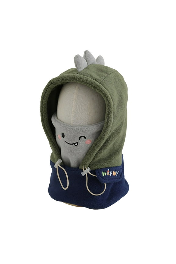 Kids Hats Children Winter Hood With Bunny Ears Design Warm Neck Gaiter Adjustable Drawstrings Cozy Hart for Boys Girls In Cold Weather Leisure Headwear