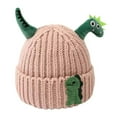 thumbnail image 1 of VNKIDY Kids Hats Children Winter Knitted Beanie Hat Adorable Dinosaur Shaped Decorations Warm Headwear Cold Weather For Boys Girls Soft Headwear, 1 of 3