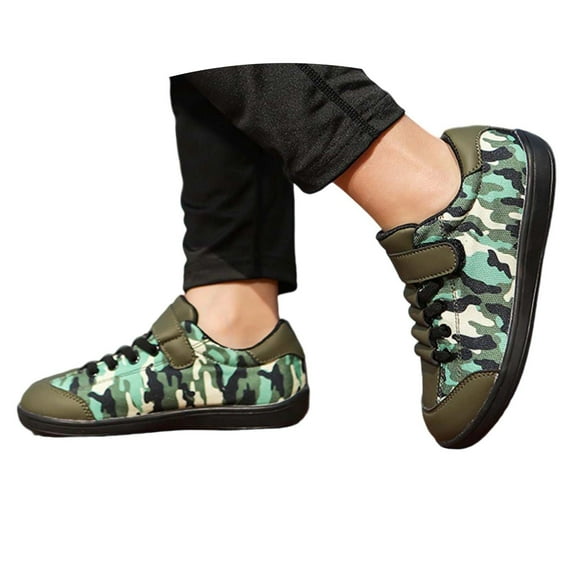 VNKIDY Kids Sneakers Camouflage Print Sneakers Athletic Shoes Lightweight Breathable Anti Skid Sport Sneakers For Children Outdoor Play Everyday Walking Leisure Footwear