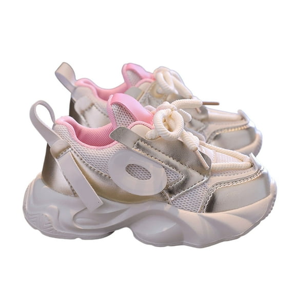 VNKIDY Kids Sneakers Girls PlatForm Sneakers Lightweight Athletic Sneakers Anti Skid Sole Fashion Walking Shoes For Teen Youth Gym Workout Soft Footwear
