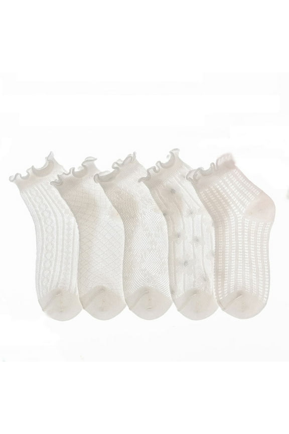 Kids Sock Children Kids Lightweight Breathable Mesh Cotton Socks White Soft Short Socks For Daily Wear Sports Activities Classic Socks