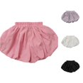 thumbnail image 1 of VNKIDY Little Kids Elastic Ruched Waist Loose Bubble Balloon Casual Shorts With Ruffled Wide Hem Summer Regular Fit Lightweight Daily Shorts For Boys Girls Classic Bottoms 5-6 Years, 1 of 4
