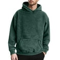 thumbnail image 1 of VNKIDY Men Heavyweight Hooded Sweatshirt Washed Pullover Soft Warm Winter Hoodie With Front Pocket Casual Wear Male Long Sleeve Solid Color Autumn Streetwear Leisure, 1 of 4