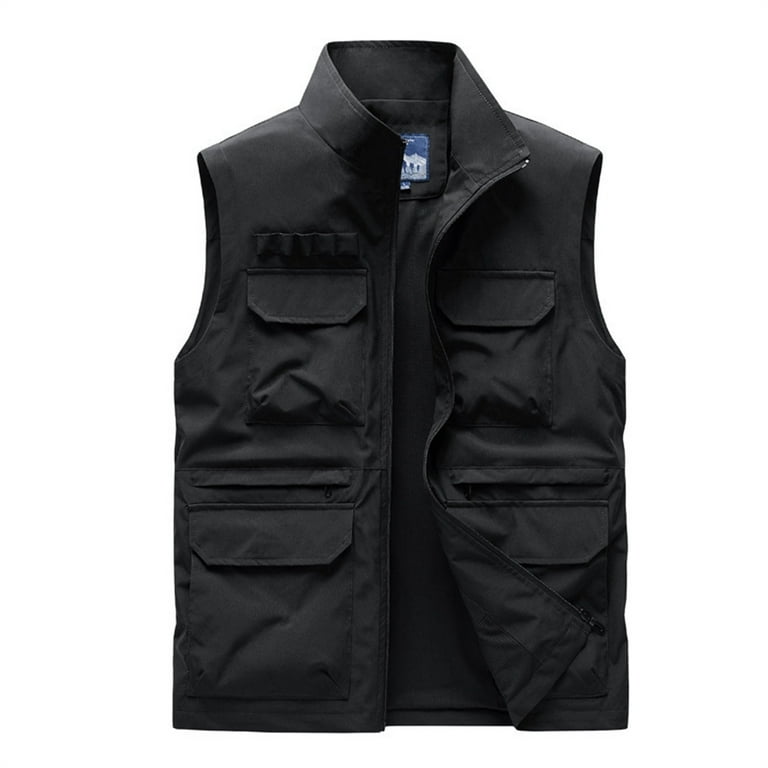 VNKIDY Men Outerwear Vests Spring Summer Fall Lightweight Outdoor