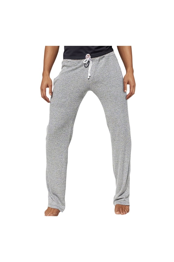 Men's Casual Pants Soft Lightweight Solid Color Knitted Pants Elastic Waisted Drawstring Casual Trousers For Daily Wear Fashionable Pants