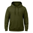 thumbnail image 1 of VNKIDY Men's Sweatshirts Casual Long Sleeve Drawstring Hoodie With Pocket Male Solid Color Pullover Autumn Winter Streetwear Hiking Camping Sports Cozy, 1 of 4