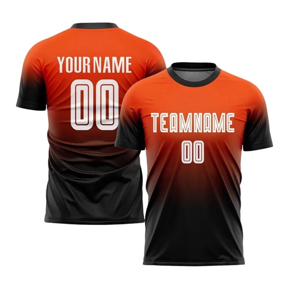 VNKIDY Mens Personalized Crew Neck Short Sleeve Soccer TShirt With Team Name Name Number Print For Team Training Matches Sports Events Versatile Top
