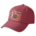 thumbnail image 1 of VNKIDY Mens Womens Independence Day Embroidered Baseball Cap Usa Flag Cross Patriotic Design Hat For Holiday Daily Wear Soft Hat, 1 of 2