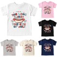 thumbnail image 1 of VNKIDY Toddler Kids Independence Day Crew Round Neck Short Sleeve Hot Dog Star Holiday Letter Print T-Shirt Soft Loose Summer Casual Tee Tops For Little Boys Girls Stylish Tops White 9-10 Years, 1 of 5
