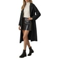 thumbnail image 1 of VNKIDY Women Anoraks Long Sleeve Warm Blend Anorak Coat Autumn Winter Trench Jacket Casual Outerwear For Fall Winter Leisure Outwear, 1 of 5