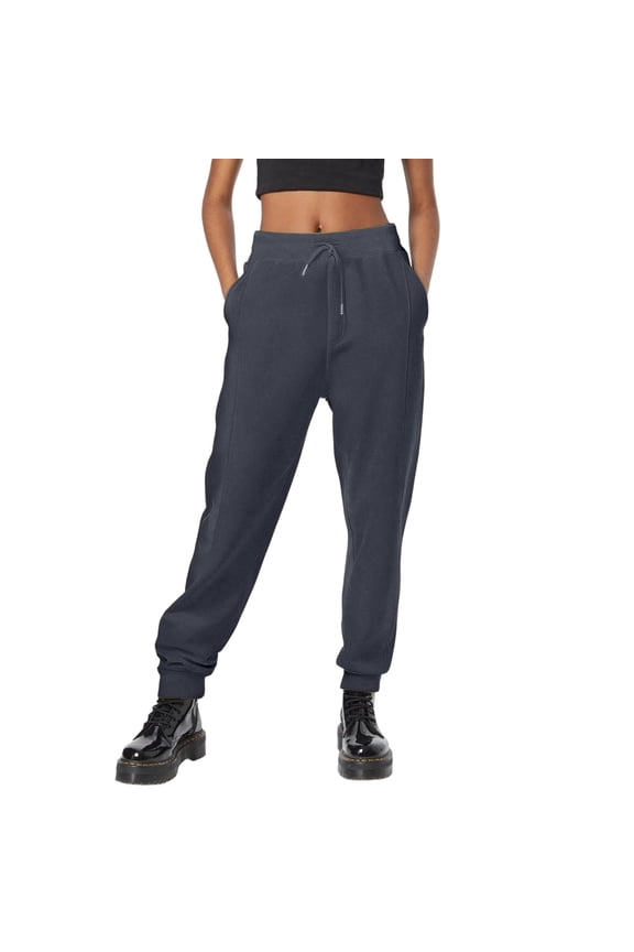 Women Casual Pants Casual Pants Loose Fit Mid Rise Elastic Waist Comfortable Pants For Everyday Wear Home Outdoor Activities Fall Winter Casual Trousers