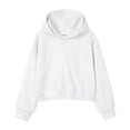 thumbnail image 1 of VNKIDY Women Cropped Hoodie Heavyweight Drop Shoulder Relaxed Fit Long Sleeve Casual Pullover Sweatshirt For Fall Winter Solid Color Stylish Dailywear, 1 of 2